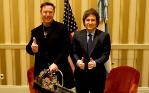 Elon Musk and Javier Milei
