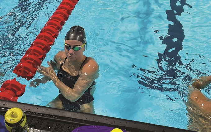 LIVING A DREAM . . . Paige van der Westhuizen has seen her swimming career grow from a casual activity to the glitz and glamour of the Olympics