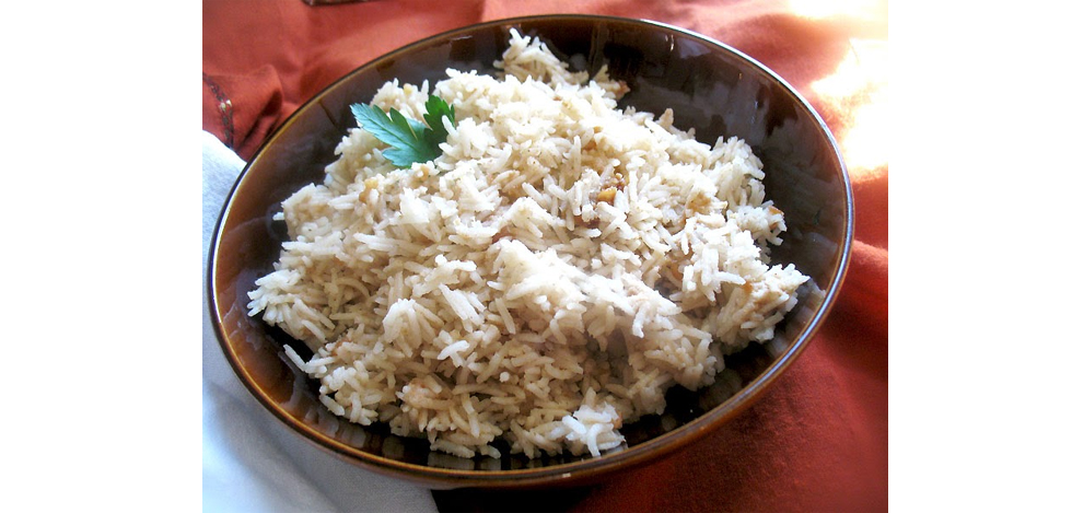 Rice in peanut butter