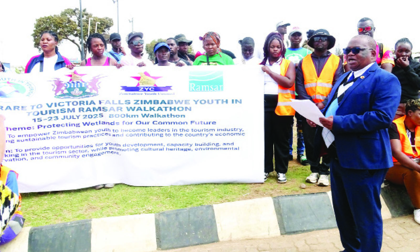 Youths embark on 800km awareness walk to Victoria Falls