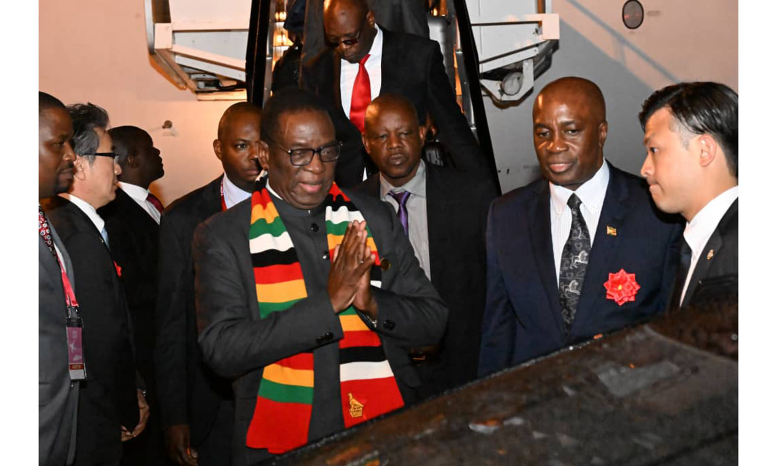 President Mnangagwa arrives in Japan for World Expo 2025 Osaka