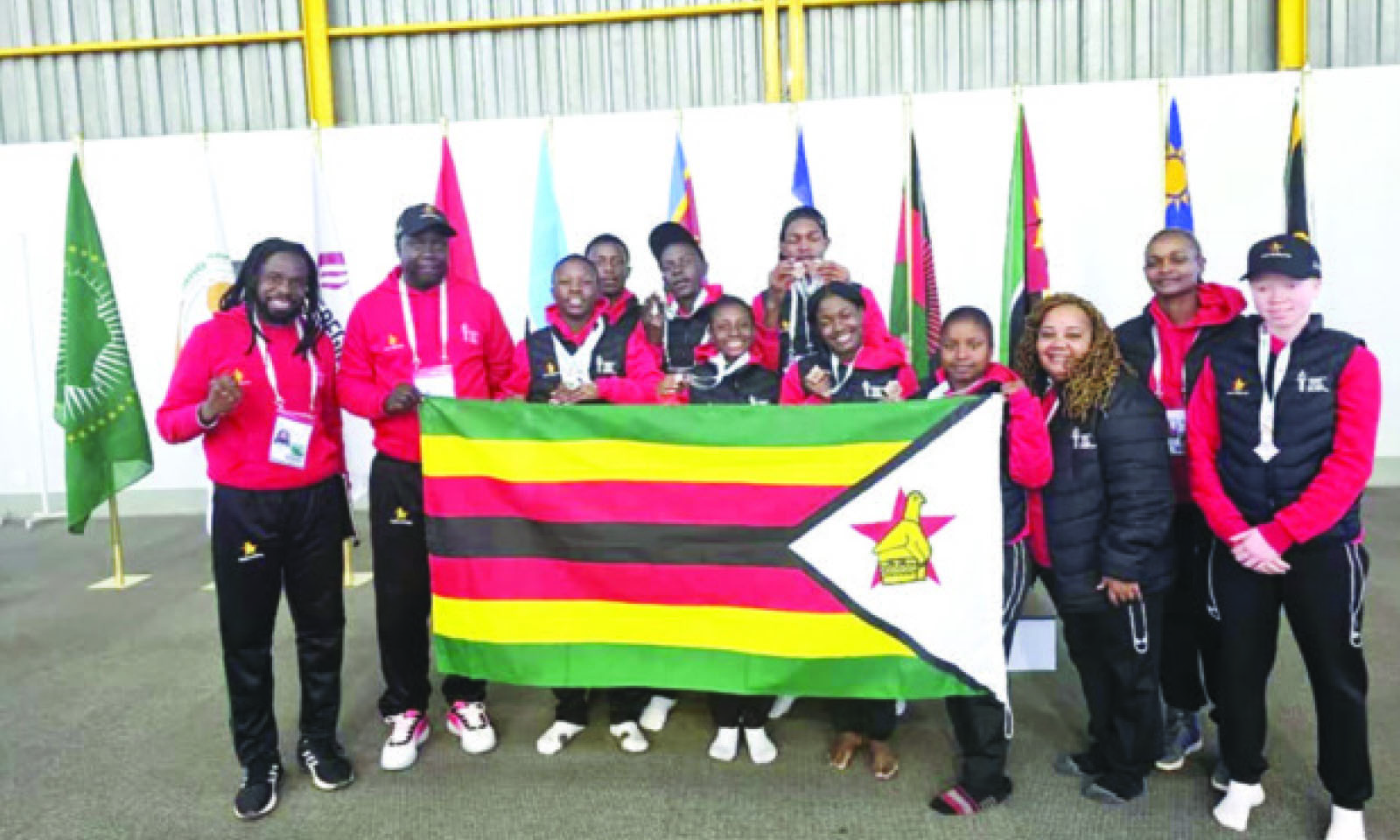 Nyanhete salutes karate team