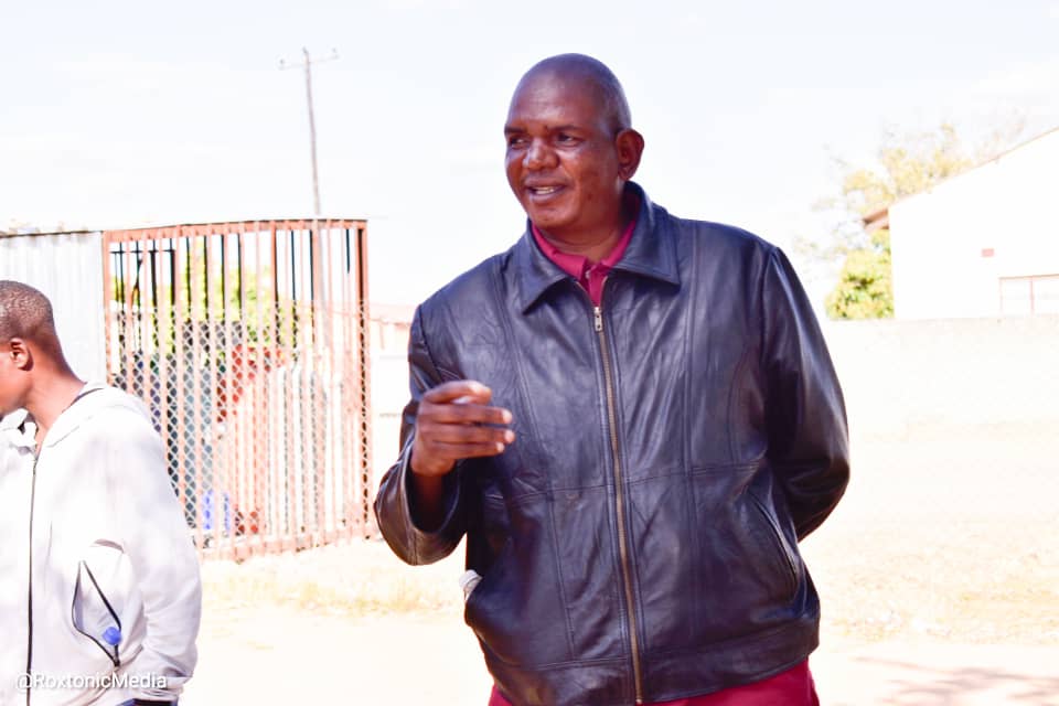 Plumtree town ward one councilor Mr Godfrey Ngwenya addressing residents