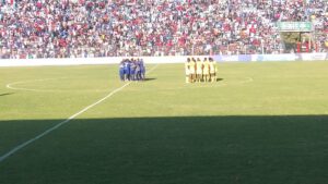Some half time rituals from both clubs.
