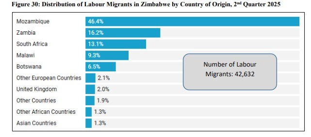 Mozambique tops labour migration into Zimbabwe – Q2 2025 data shows