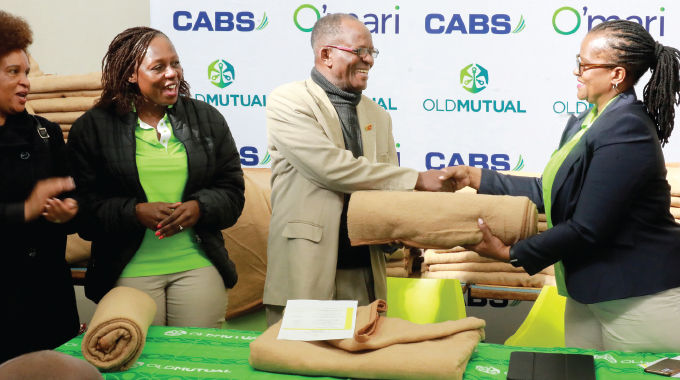 Old Mutual’s blanket donation warms hearts at Mpilo