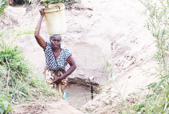 A BATTLE TO QUENCH THIRST AS WATER LEVELS CONTINUE TO DROP . . . droughts, silted dams and local authorities throttle supply