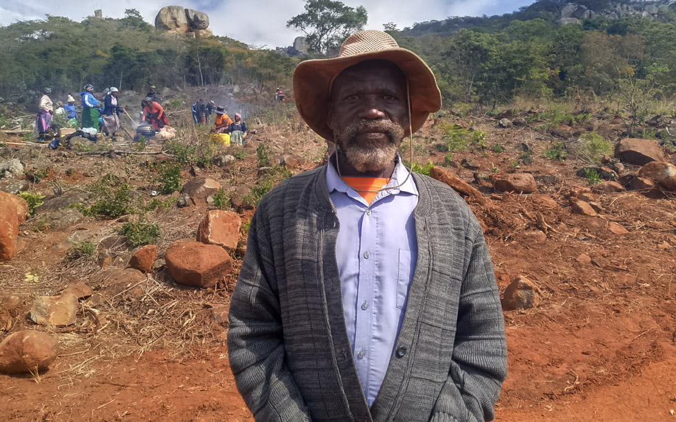 Cde Katito, a war collaborator who helped the fighters, buried the fallen ones, and is now helping to locate the shallow graves