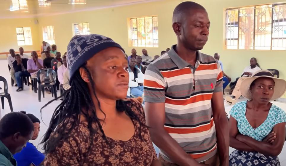 (From left) Monica, Sylvester and Stella Mapise at Chief Mutasa's community court last Saturday