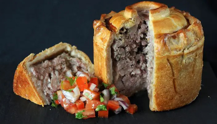 Homemade pork pie