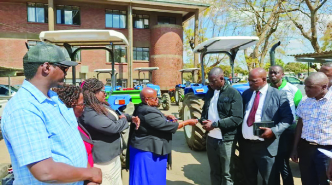 Mash West youths receive farming implements