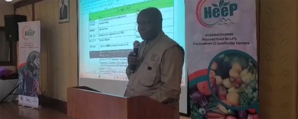 Chief Director responsible for Business Development, Markets and Trade in the Ministry of Lands, Agriculture, Water, Fisheries and Rural Development, Mr Abraham Mashumba