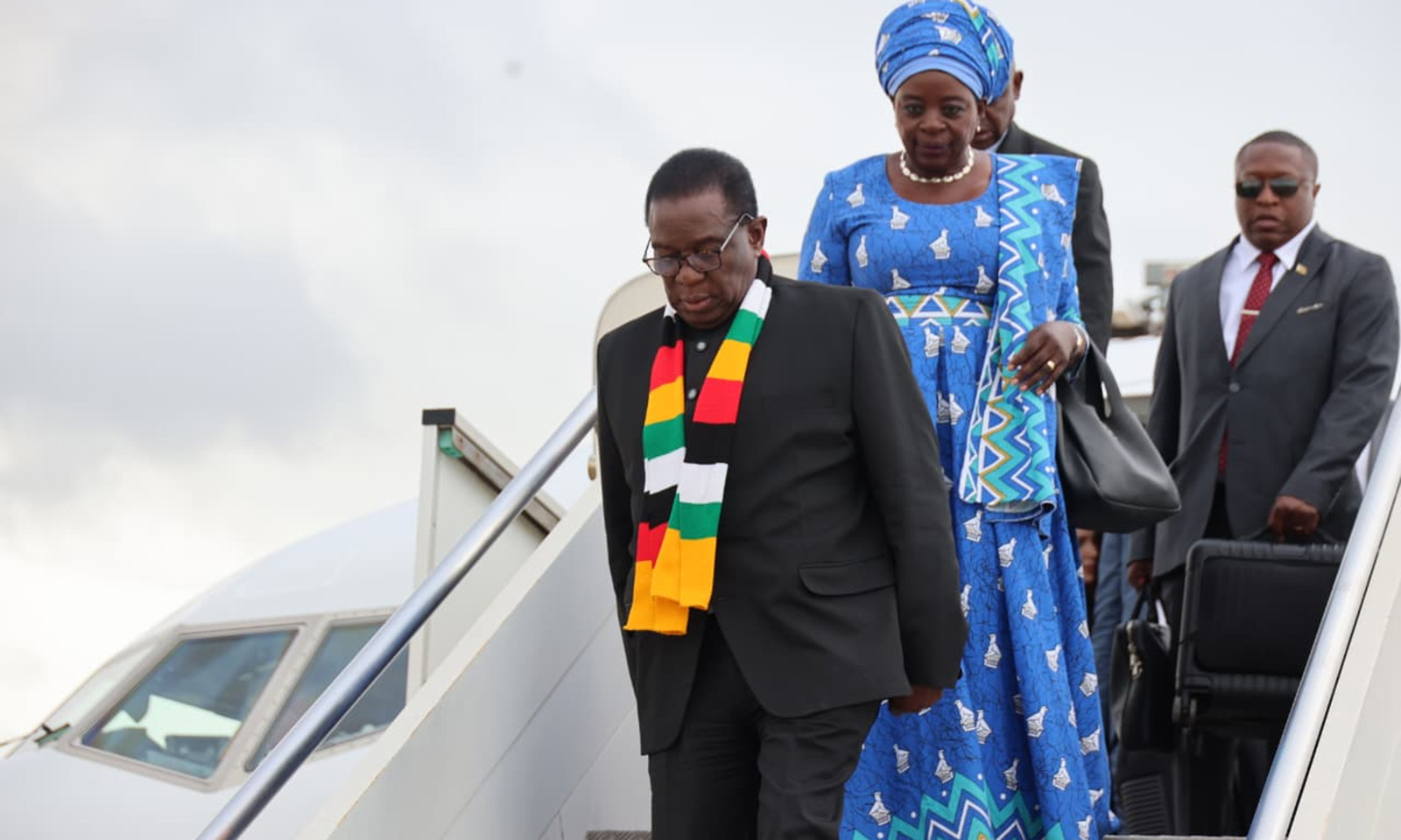 NEW: President Mnangagwa arrives in Rome for meeting with Pope Leo XIV