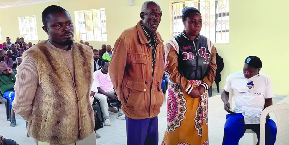 Suspected tsikamutanda Alice Black Sofende, village head Mutetwa’s secretary (centre) and another suspected tsikamutanda Brian Chigwende