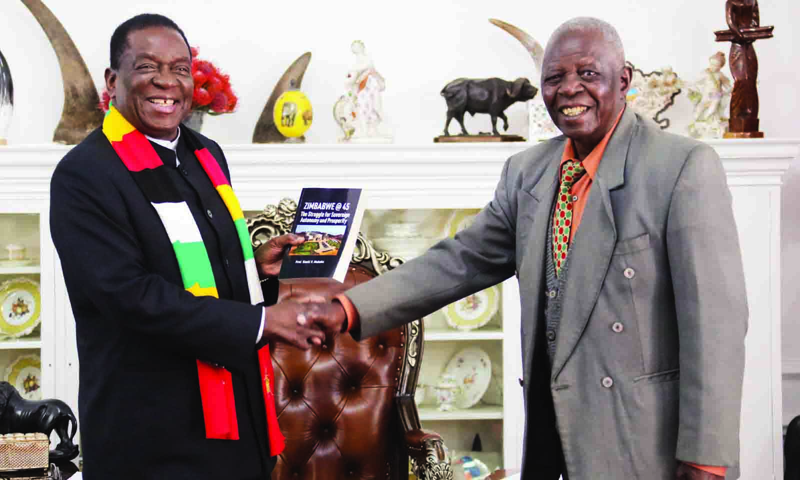 President receives book, meets Dr Guti