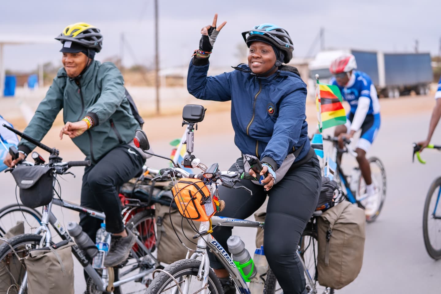 WATCH: Zim cycling couple to take two-week break in Gaborone