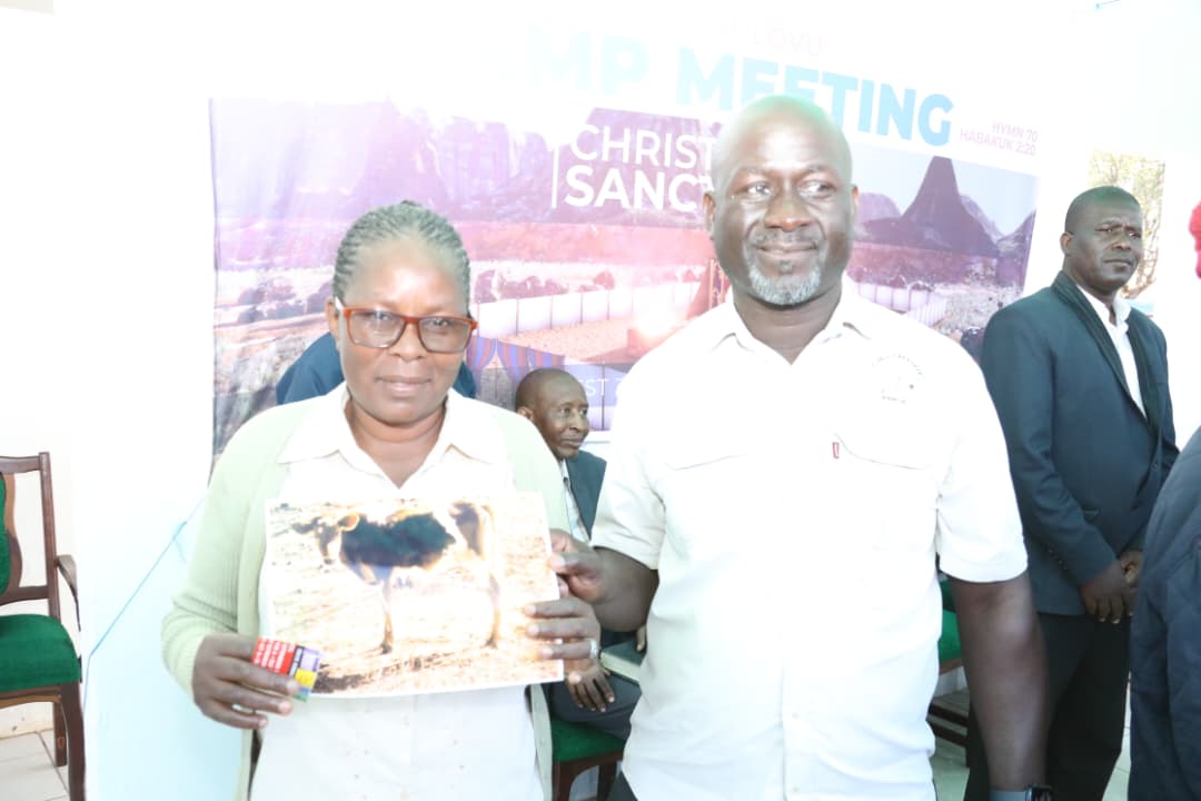 SHOWERS OF BLESSING AT SDA CAMP MEETING, Cattle breeder donates heifer and stockfeed to lucky congregants