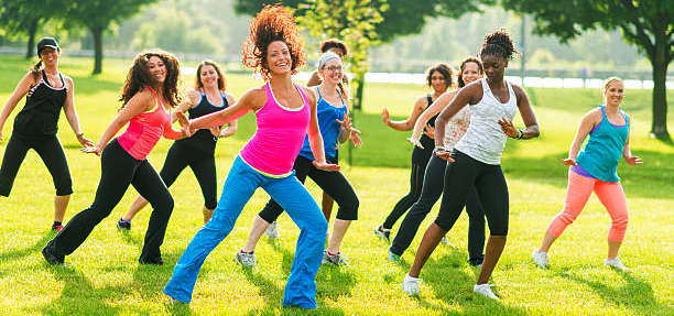 Zumba targets lots of different muscle groups at once for total body toning.