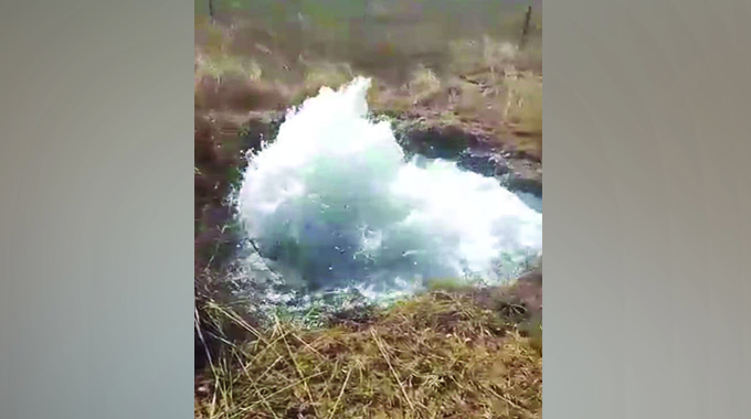WATCH: Water supply disrupted in Gweru due to burst pipe
