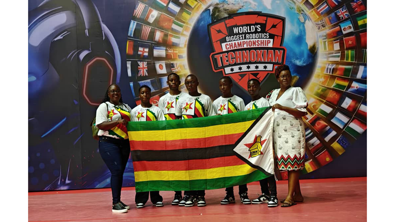Rusununguko High robotics team at World Championships in India