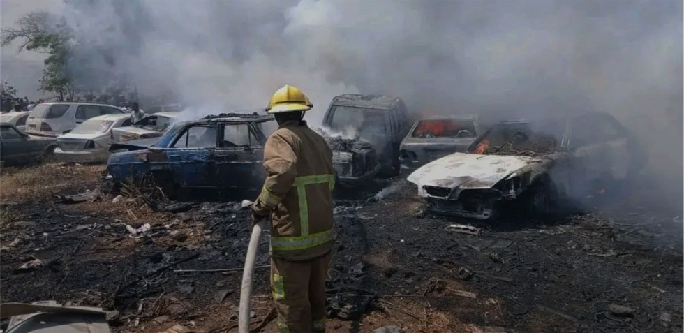 Fire turns Benz garage into grief graveyard