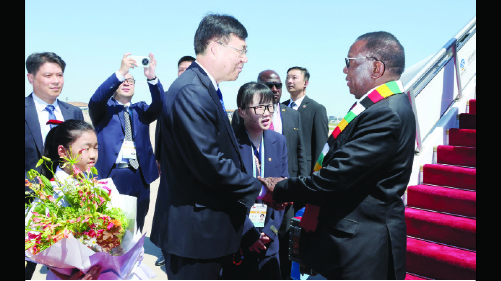 Economic diplomacy. . . President begins high-level talks . . .Move to boost Sino-Zim relations