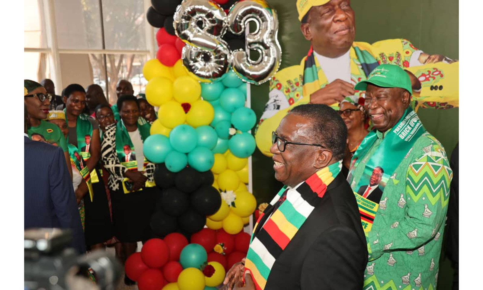Zanu PF staff members celebrate President’s birthday