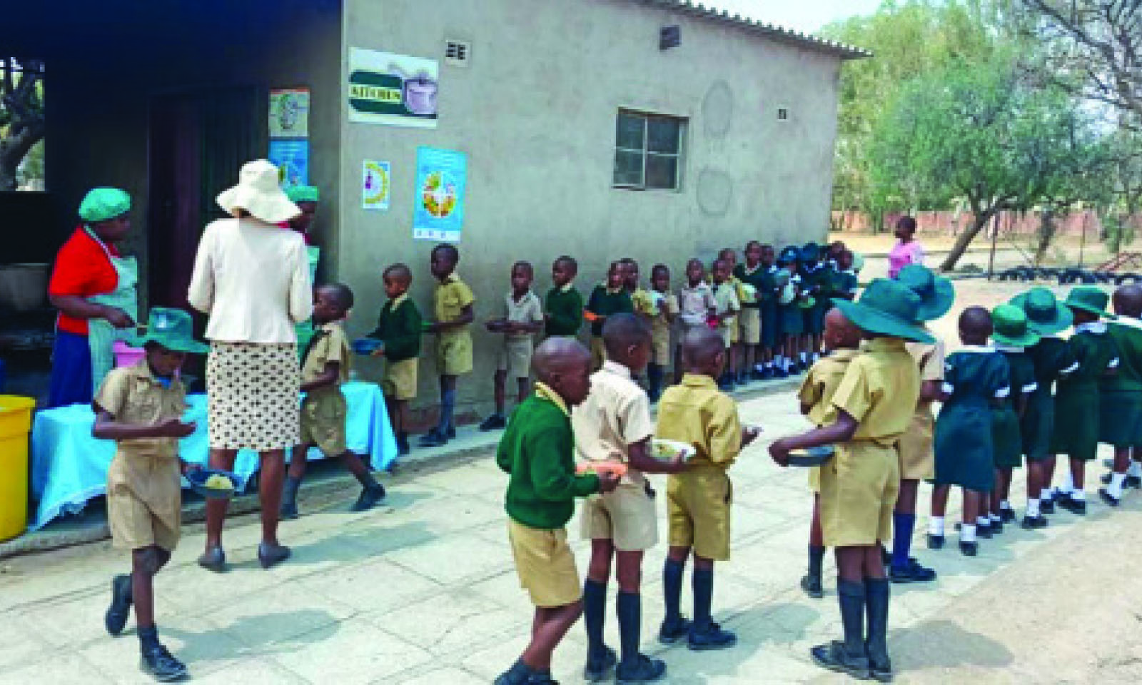Lesson in a hot meal: Feeding programme keeps children at school