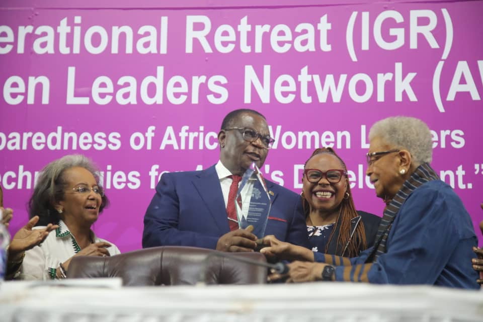 NEW: Acting President Chiwenga receives award for Zim’s commitment to women’s rights