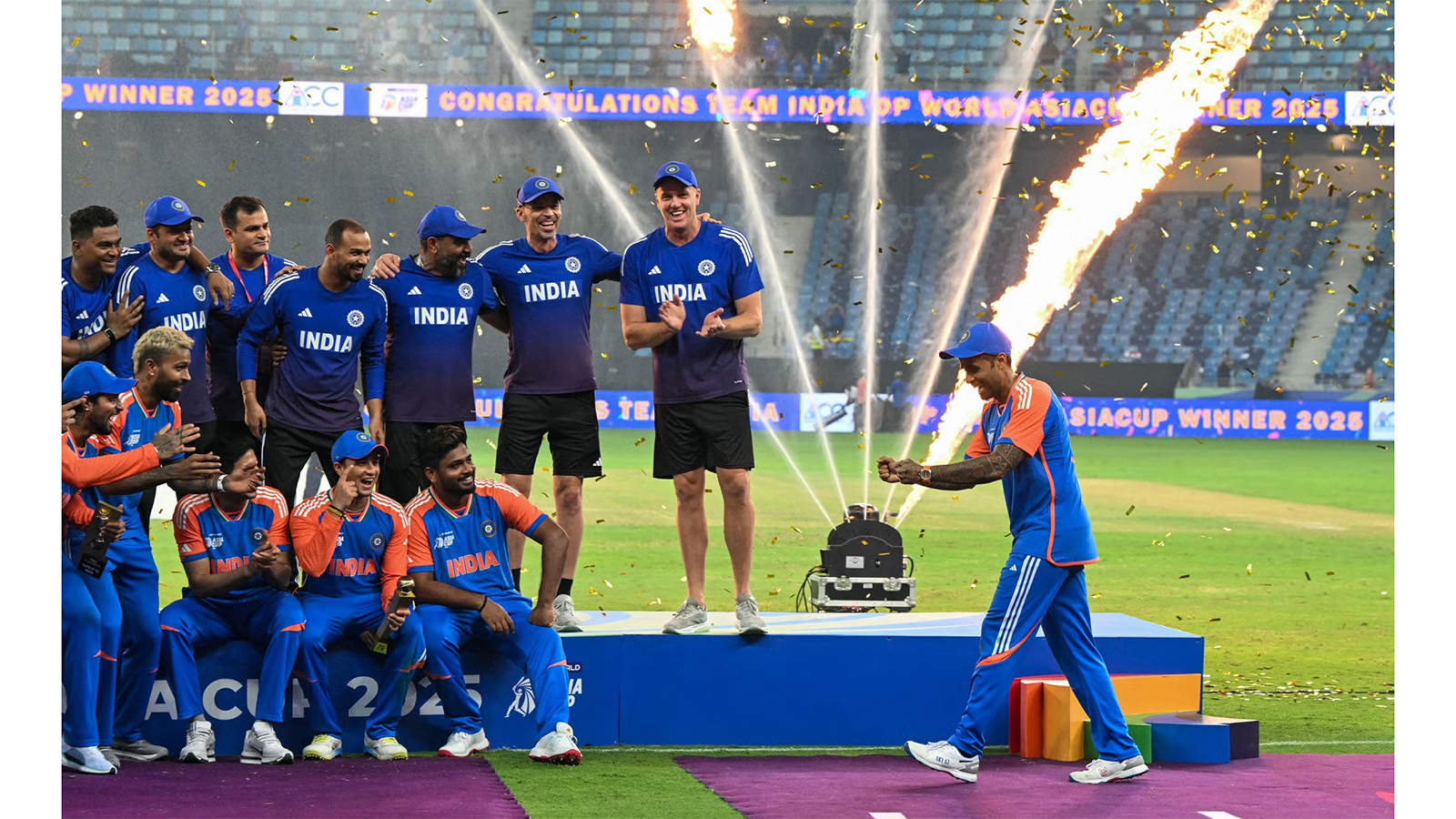 India ‘denied’ trophy after Asia Cup win