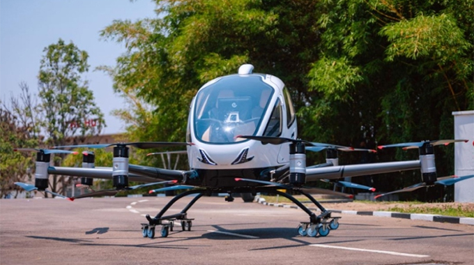 Self-flying electric air taxi public to debut in Rwanda