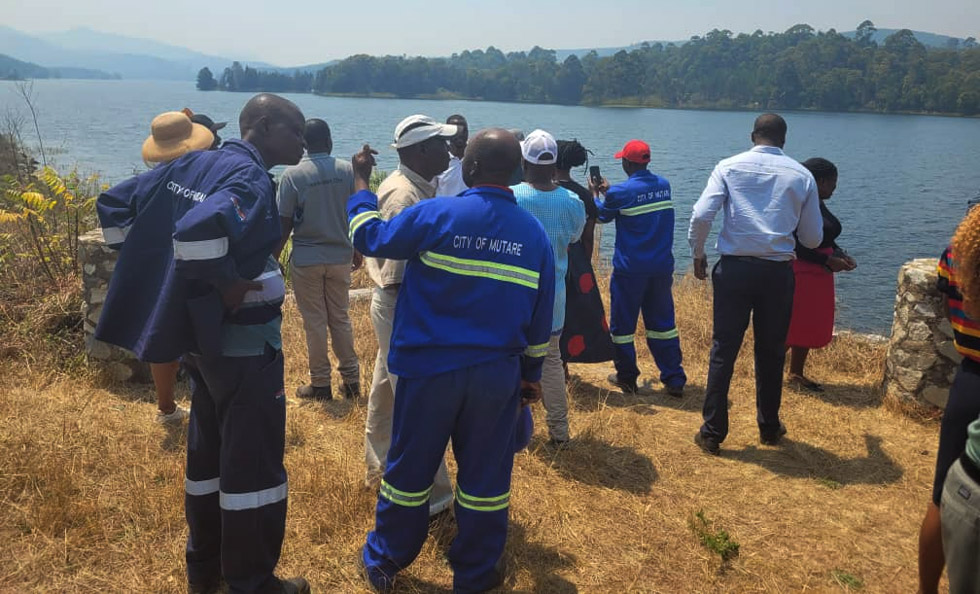 Some of the stakeholders during a multi-sectoral site visit to key water sources and treatment facilities