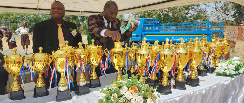  Some of the trophies that were up for grabs
