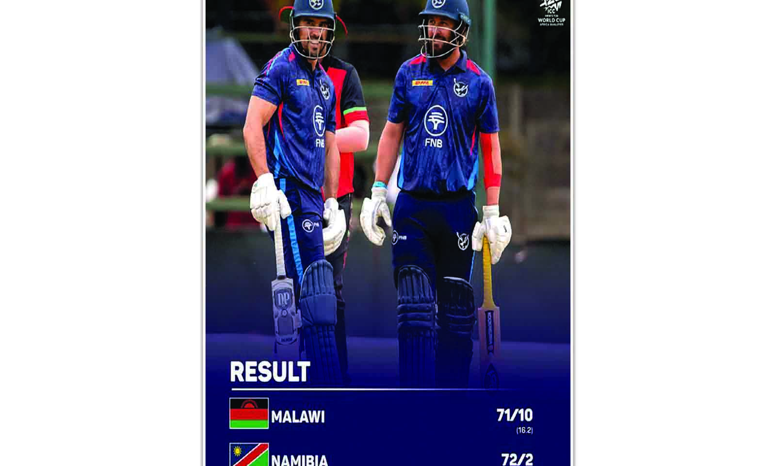 Namibia in perfect run