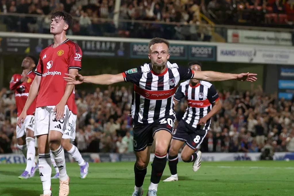 Grimsby punished for fielding ineligible player in Man Utd Carabao Cup shock