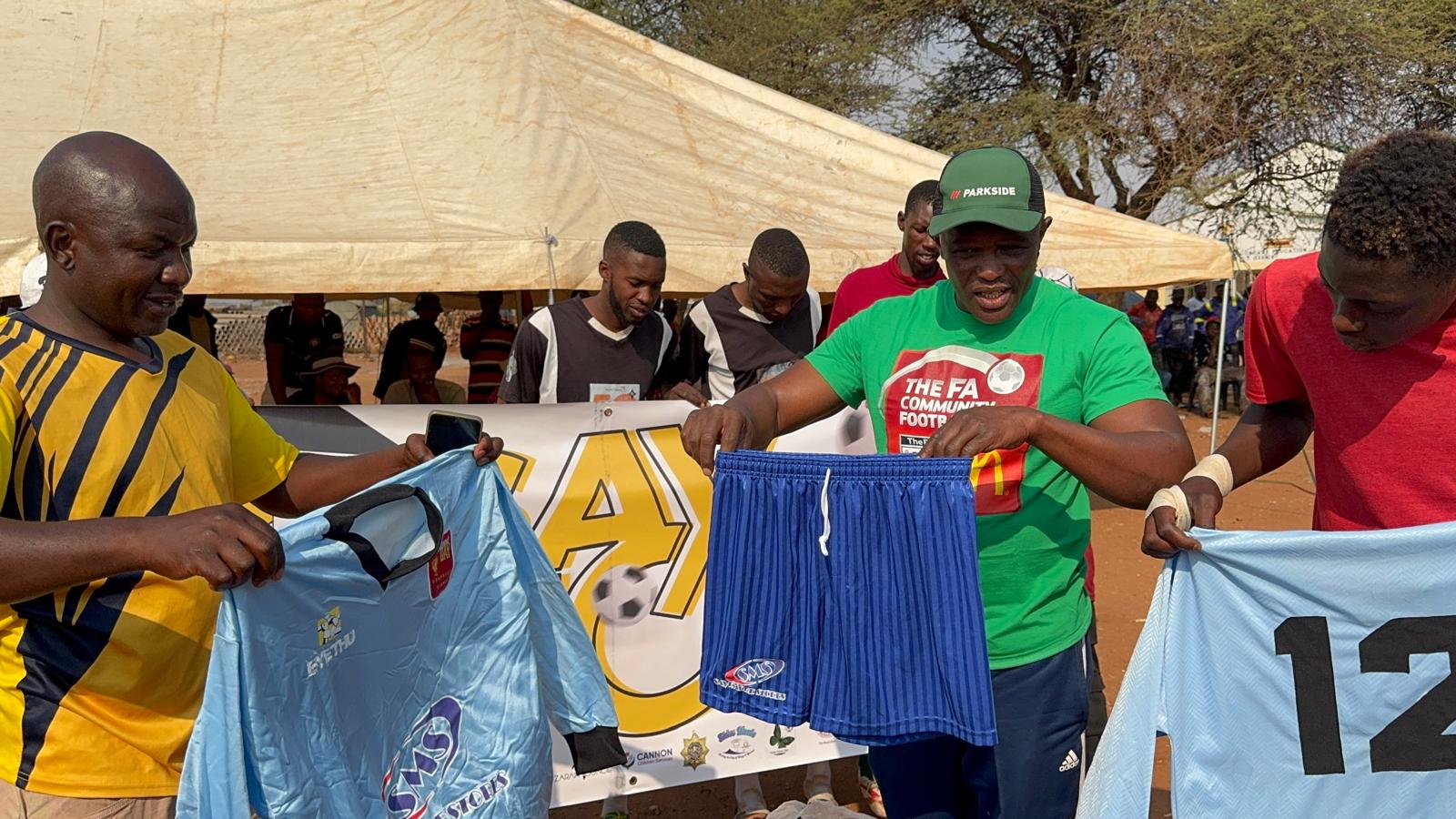 Former teacher donates uniforms, supports drug and substance abuse fight