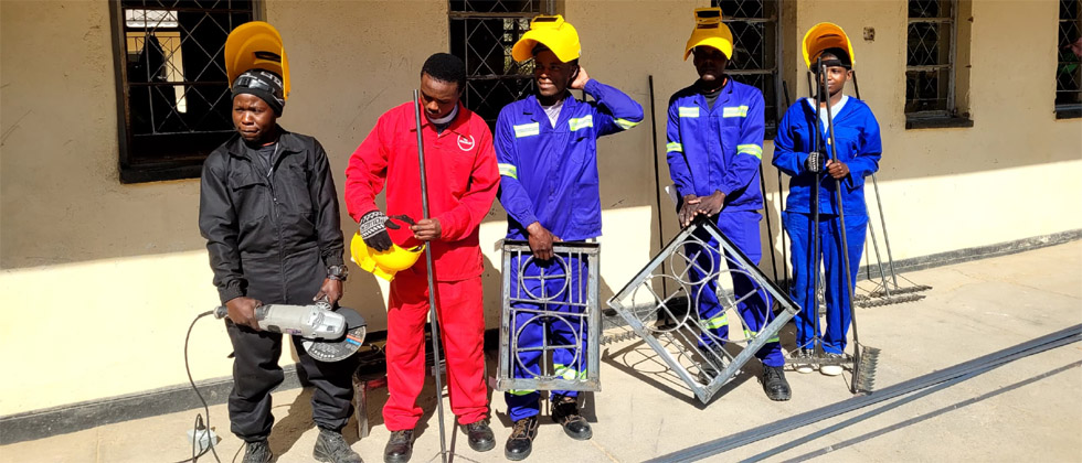 Youths from Buhera display some of their products from the 30-day training they recently received