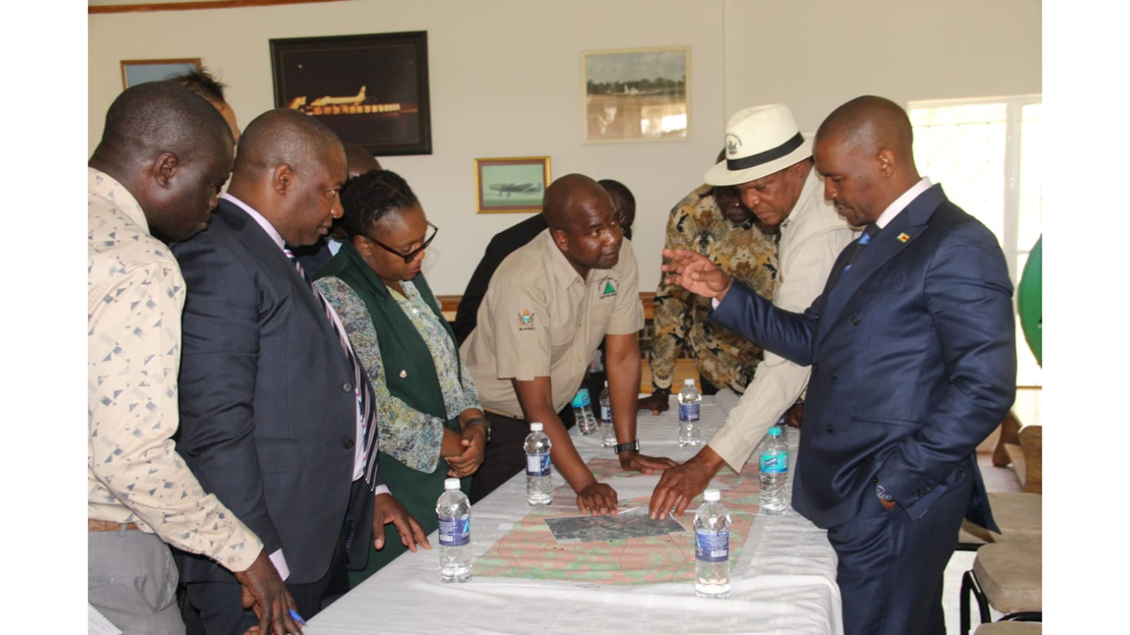Minister Mhona leads tour of Charles Prince Airport ahead of major upgrade