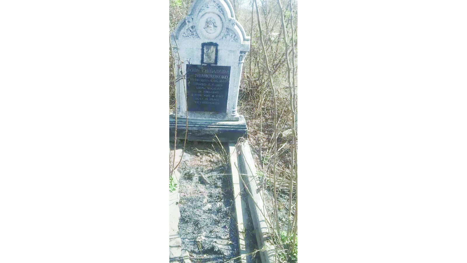 Chibadura’s grave gets facelift