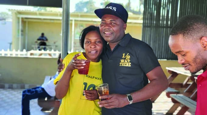 Scenes from a recent birthday celebration at Harrisville Park, Bulawayo. The event, themed “Halfway to 100,” marked Moses Mashavave’s 50th birthday (pictured in a black T-shirt, left) and drew relatives from as far as Harare and Gutu