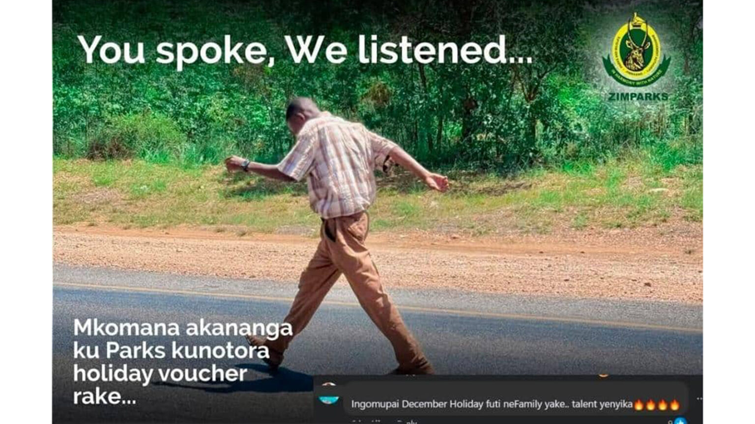 Comic Elder gets free Nyanga holiday