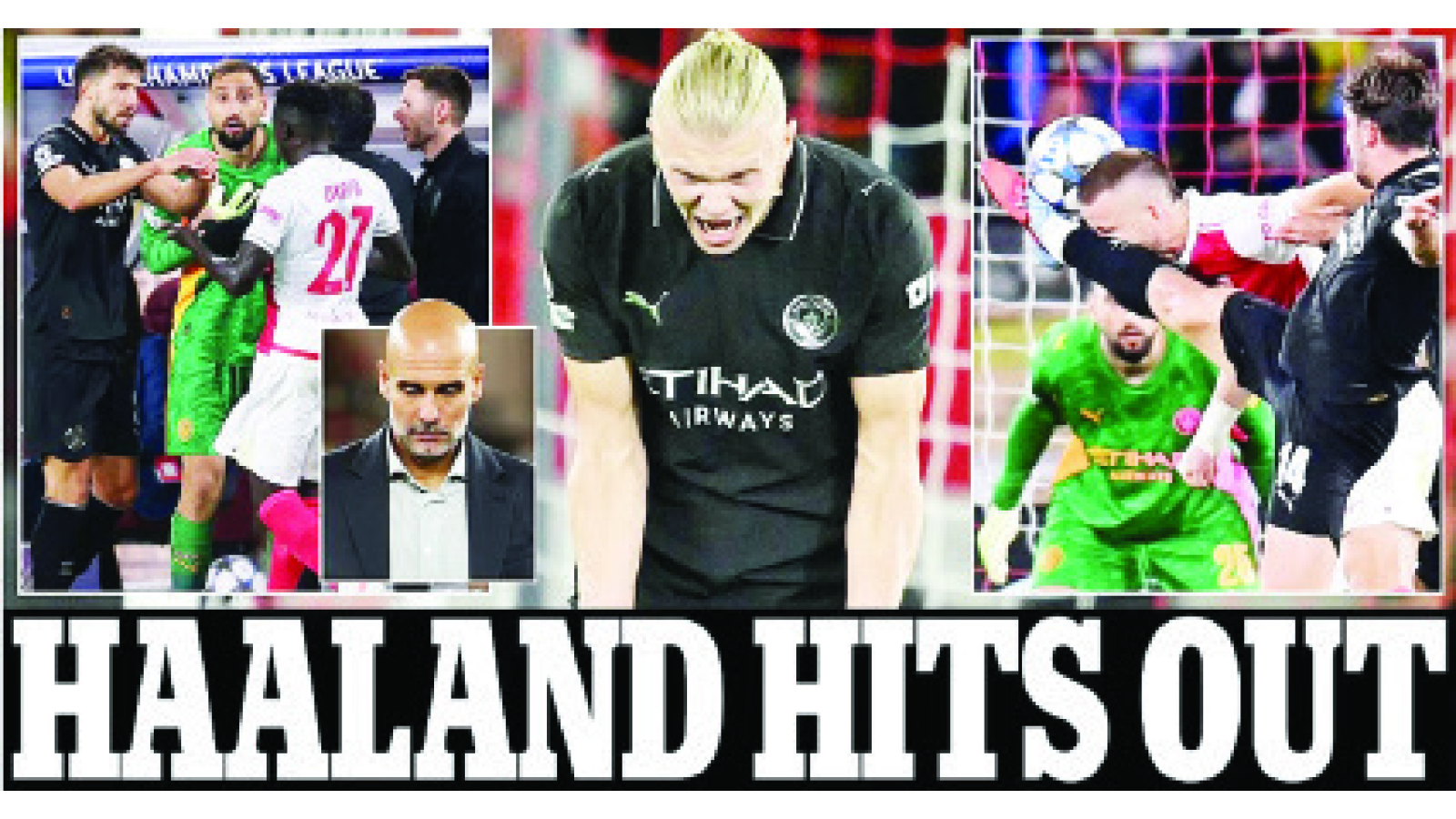 HALAAND HITS OUT