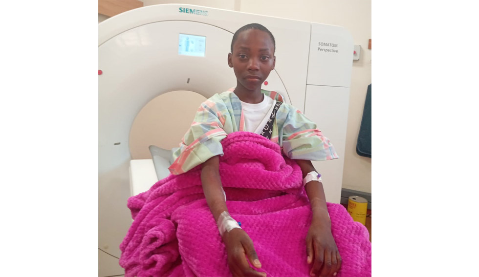 This picture combo shows Adrian Tavonga Gurumbadza from the time he was diagnosed with left kidney cancer and receiving medical care at Parirenyatya Group of Hospitals in Harare up to this week when he is currently sitting for Grade Seven final exams from his St Joseph’s Mission Hospital ward bed in Mutare