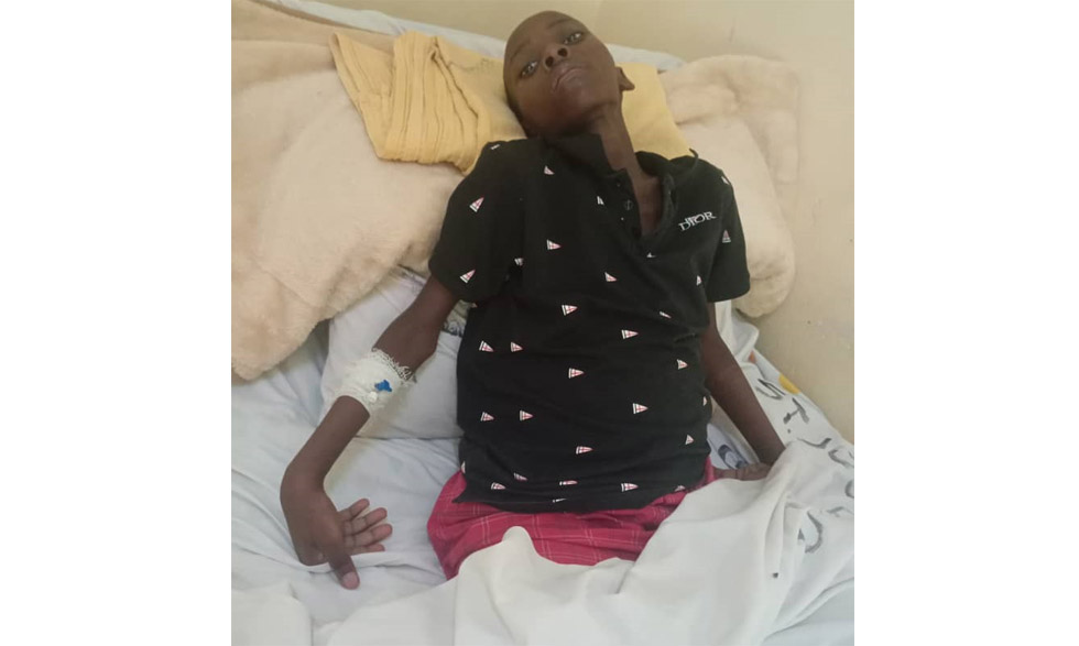 Adrian Tavonga Gurumbadza in hospital