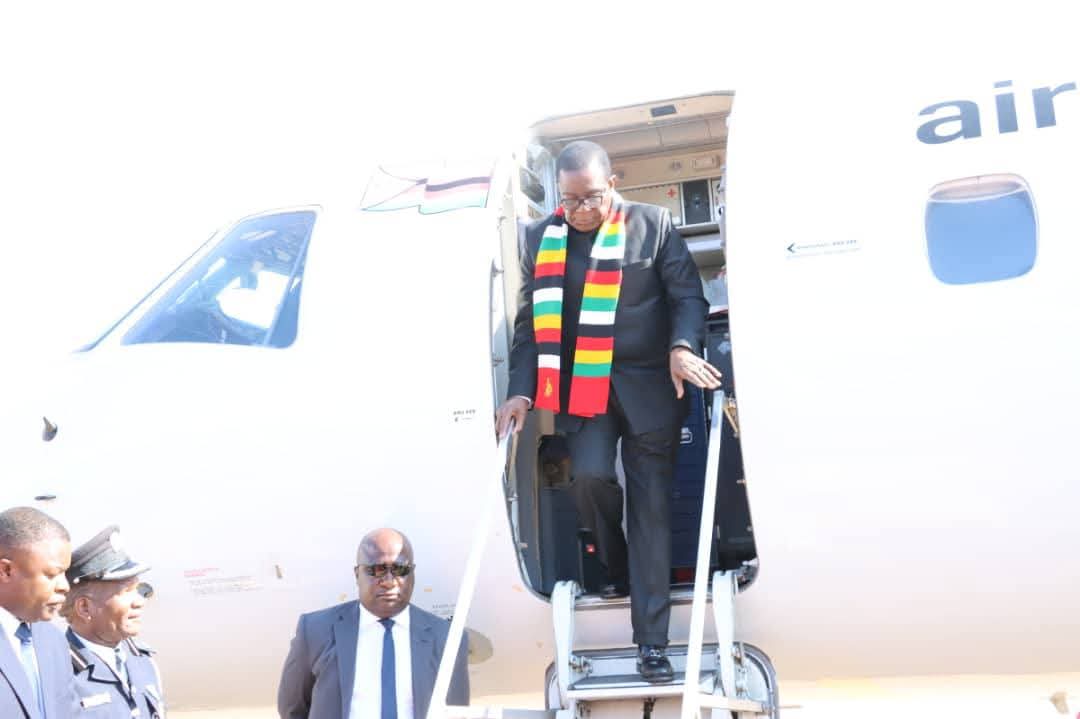 NEW: President Mnangagwa arrives in Malawi