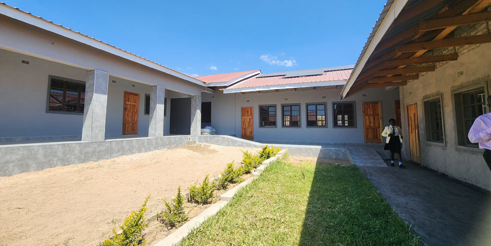 Some of the classroom blocks at the school