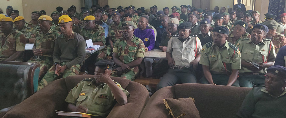 Some of the personnel that underwent training