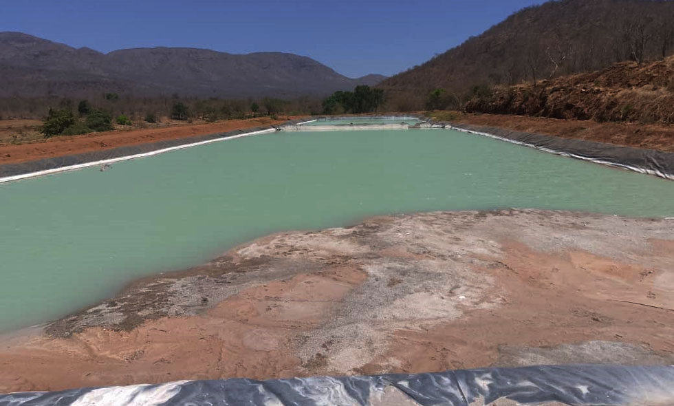 Two large ponds used during the exploration have been safely rehabilitated and stocked with thousands of fingerlings