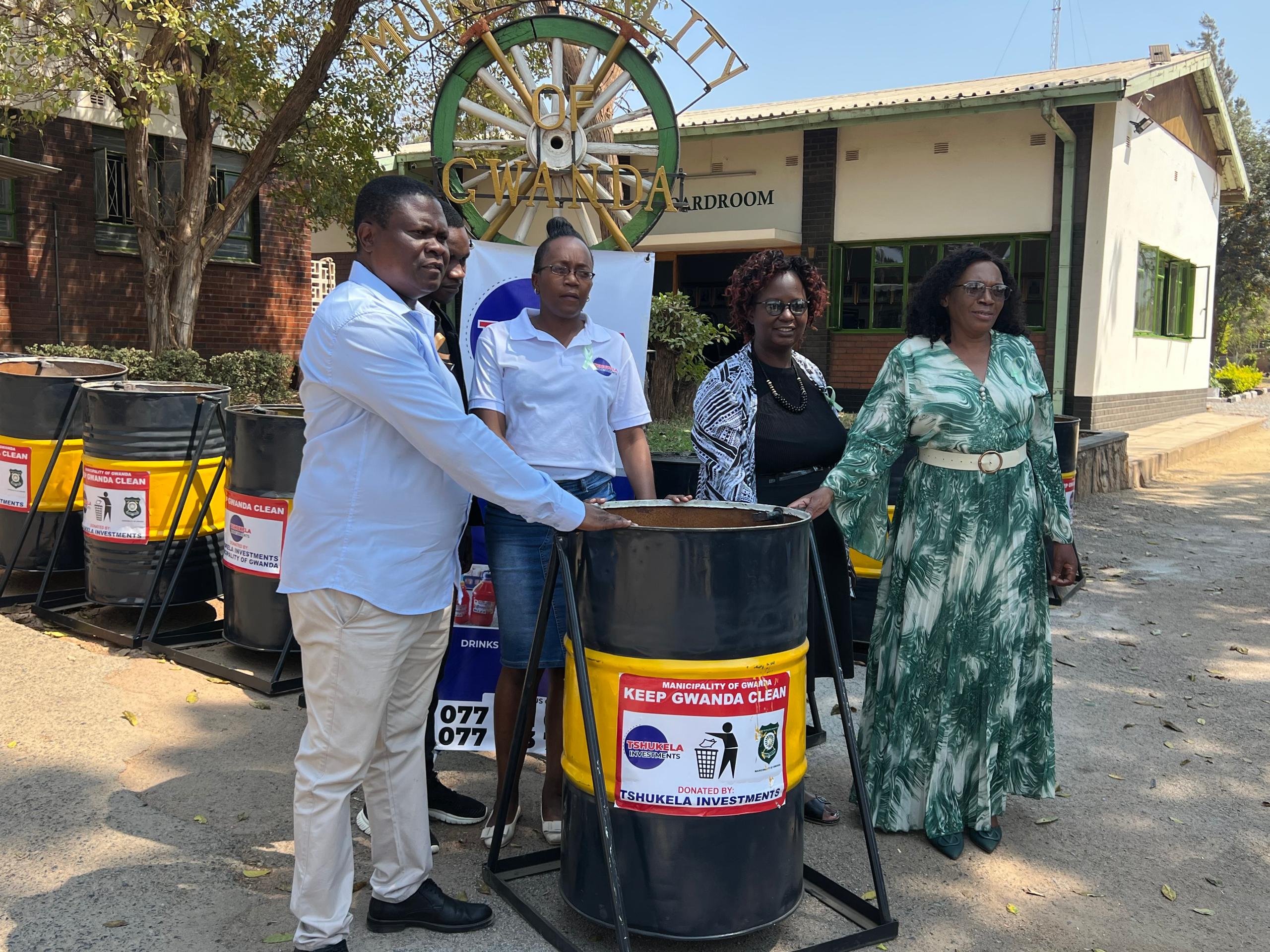 Gwanda Municipality receives bins from local company