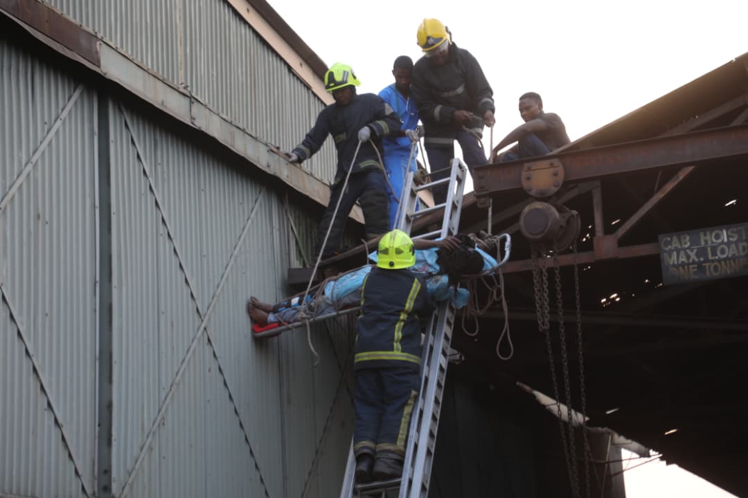 Welder thrown onto roof in RMS depot gas explosion in Bulawayo